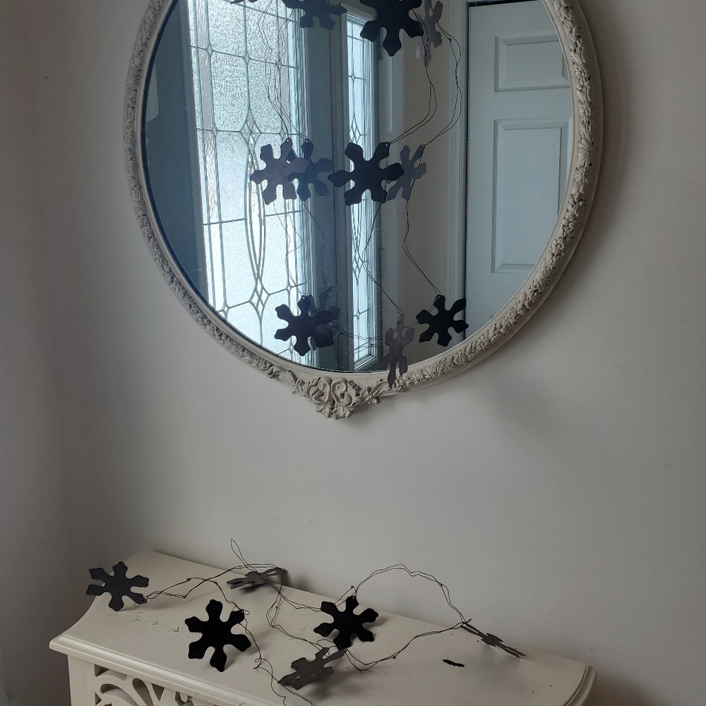 Set of 2 Rustic Metal Snowflake ❄️  Garlands